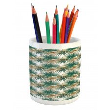 Long Leafy Plants Pencil Pen Holder