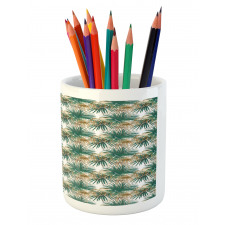 Long Leafy Plants Pencil Pen Holder