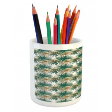 Long Leafy Plants Pencil Pen Holder