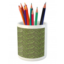 Palm Trees Leaves Pencil Pen Holder