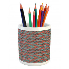 Abstract Palms Art Pencil Pen Holder