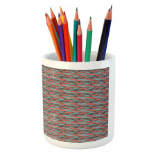 Abstract Palms Art Pencil Pen Holder