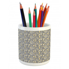 Typography and Numerals Pencil Pen Holder