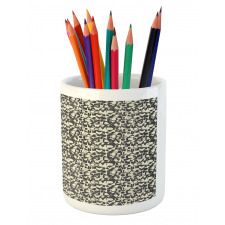 Grunge Capital Letters Pencil Pen Holder