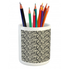 Grunge Capital Letters Pencil Pen Holder