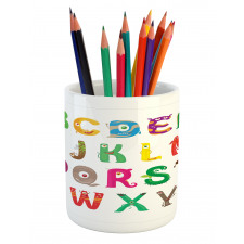 Childish Monster Letters Pencil Pen Holder