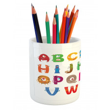 Childish Monster Letters Pencil Pen Holder