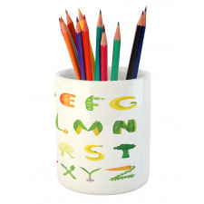 Vegetable Fruit Letters Pencil Pen Holder