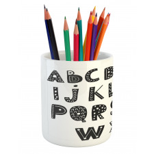 Abstract Modern Letters Pencil Pen Holder