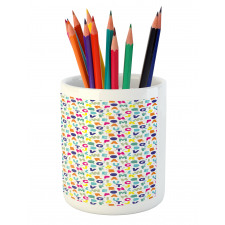 Simple Colorful Letters Pencil Pen Holder