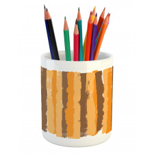 Grunge Vertical Line Pencil Pen Holder