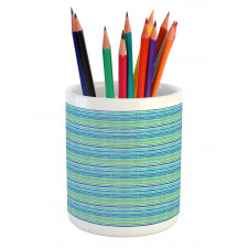 Blue Green Tones Art Pencil Pen Holder