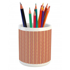 Floral Starry Motif Pencil Pen Holder