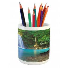 Asia Thailand Jungle Trees Pencil Pen Holder