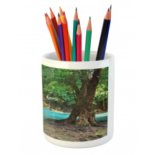 Asia Thailand Jungle Trees Pencil Pen Holder