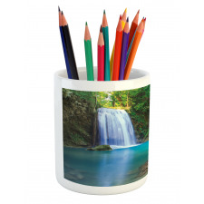 Asia Thailand Jungle Trees Pencil Pen Holder