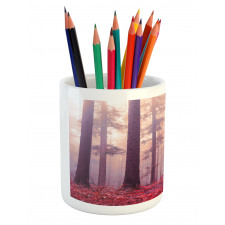 Trees Foggy Sunlight Pencil Pen Holder