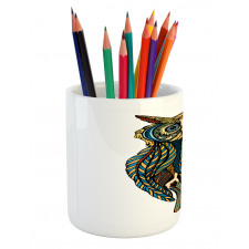 Bohemian Artwork Bird Pencil Pen Holder