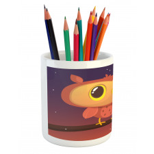 Sky Moon and Stars Pencil Pen Holder