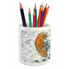 Surfboard and Elephant Pencil Pen Holder