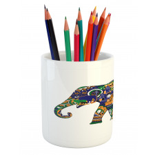 Elephant Asian Symbol Pencil Pen Holder