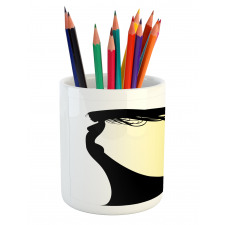 Hair Whip Woman Shade Pencil Pen Holder