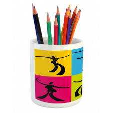 Dancers Colors Pencil Pen Holder