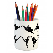 Monochrome Ballet Dancer Pencil Pen Holder