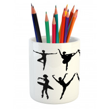 Monochrome Ballet Dancer Pencil Pen Holder