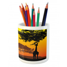 Giraffe Savannah Desert Pencil Pen Holder