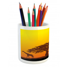 Giraffe Savannah Desert Pencil Pen Holder