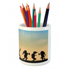 Children Dance Shade Art Pencil Pen Holder