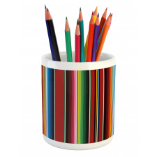 Vertical Lines Design Pencil Pen Holder