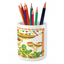 Skull Maracas Pencil Pen Holder