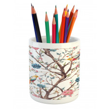 Tree with Birds Pencil Pen Holder