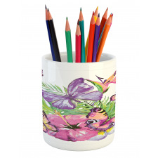 Tropic Butterflies Pencil Pen Holder