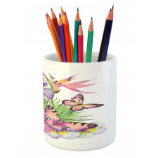 Tropic Butterflies Pencil Pen Holder