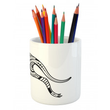 Abstract Ornate Kangaroo Pencil Pen Holder