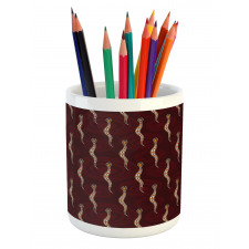 Abstract Snakes Pencil Pen Holder