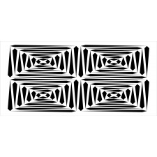 Monochromatic Stripes Art Pencil Pen Holder