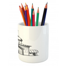 Slavic Style Architecture Pencil Pen Holder