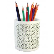 Botanical Branches Leaves Pencil Pen Holder