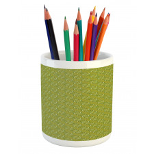 Vegetation Leaves Budding Pencil Pen Holder