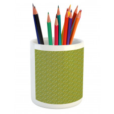 Vegetation Leaves Budding Pencil Pen Holder