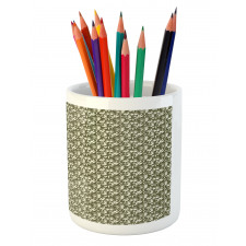 Tree Branches Drawn by Hand Pencil Pen Holder