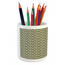 Tree Branches Drawn by Hand Pencil Pen Holder