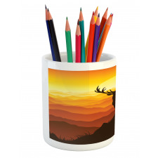 Wildlife Sunset Hill Pencil Pen Holder