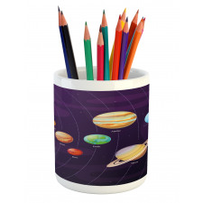 Planets Planetary Orbits Pencil Pen Holder