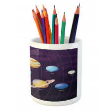 Planets Planetary Orbits Pencil Pen Holder