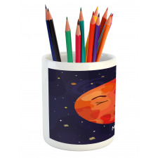 Mars Cartoon Character Pencil Pen Holder